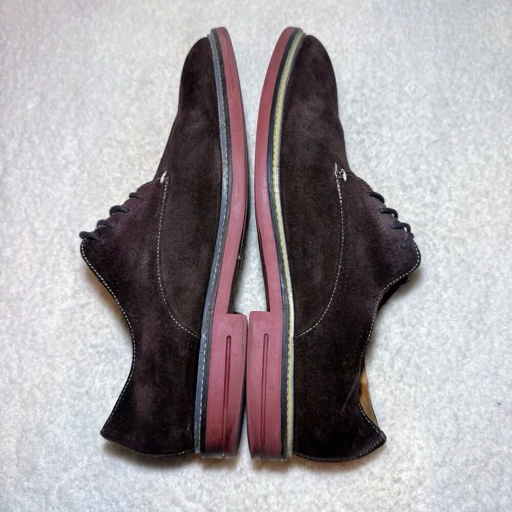Johnston & Murphy Ellington Plain Toe Suede Oxford Shoes Men’s Size 11.5 M